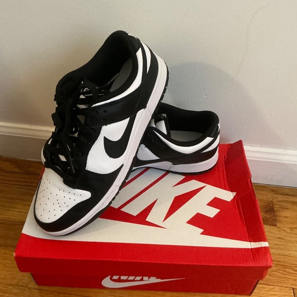 Nike Other - Nike Dunk Low Retro Sz 9.5 Mens White Black Panda Sneakers DD1391-100